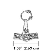 Thors Hammer, a powerful amulet ~ Sterling Silver Jewelry Pendant TPD677