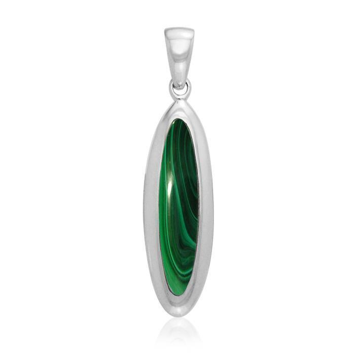 Oval Cabochon Silver Pendant TPD719