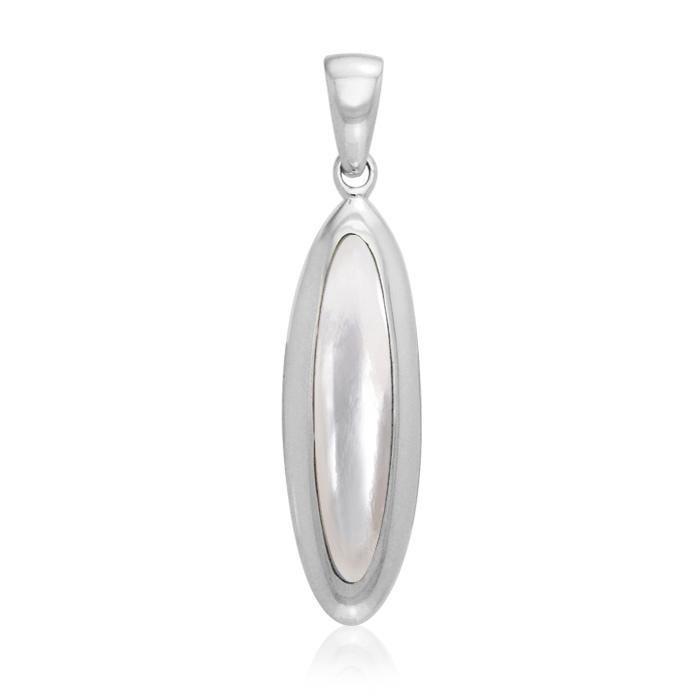 Oval Cabochon Silver Pendant TPD719