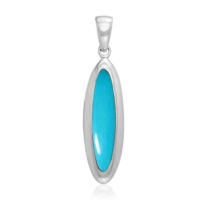 Oval Cabochon Silver Pendant TPD719