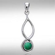 Infinity Cabochon Silver Pendant TPD739