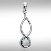 Infinity Cabochon Silver Pendant TPD739