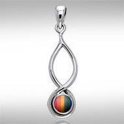 Infinity Cabochon Silver Pendant TPD739