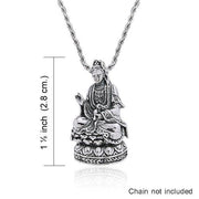 Guan Yin Goddess Silver Pendant TPD753