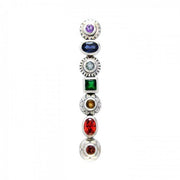 Heal through your life energy ~ Sterling Silver Chakra Pendant with Gemstones TPD858
