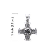 Celtic Cross of Harmony Silver Pendant TPD961