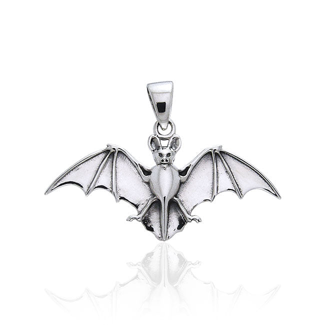 Trust your vibes ~ Sterling Silver Bat Pendant Jewelry TPD977 Pendant