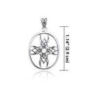 Celtic Knotwork Tribal Cross Silver Pendant TPD989 Pendant