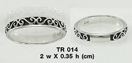 You deserve the moment of existence ~ Celtic Knotwork Sterling Silver Ring TR014