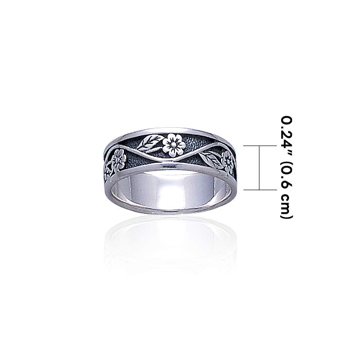 Silver Flower Ring TR015