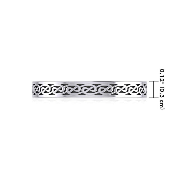 Celtic Knotwork Sterling Silver Ring TR039