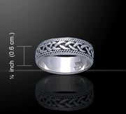 Eternity remains ~ Celtic Knotwork Sterling Silver Ring TR041