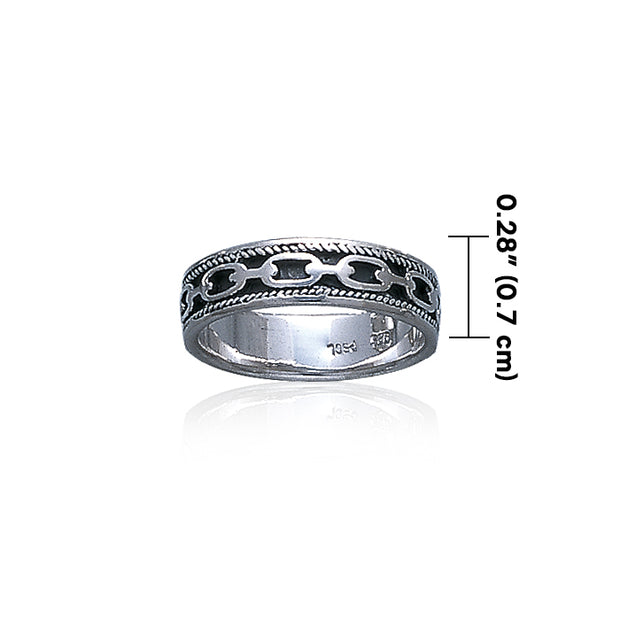 Celtic Knotwork Silver Ring TR086