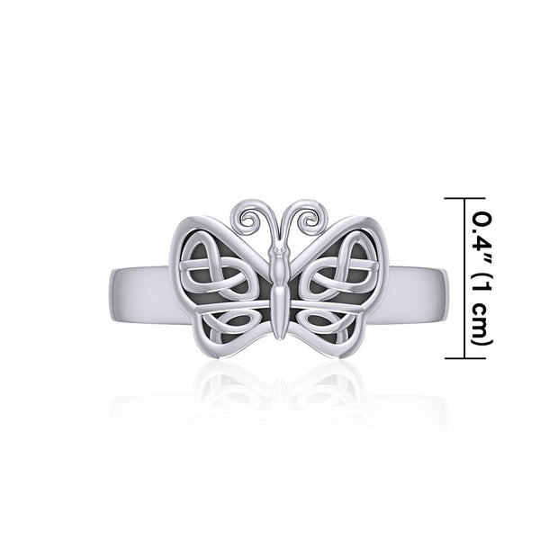 Celtic Knots Silver Butterfly Ring TR1023 Ring
