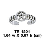 Silver Pentagram Pentacle Toe Ring TR1201
