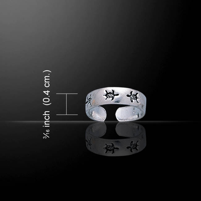 Silver Turtle Toe Ring TR1202