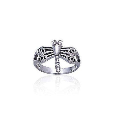 Designer Style Sterling Silver CZ Dragonfly Toe Ring | Eve's Addiction