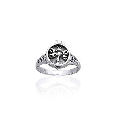 Dragonfly Poison Silver Ring TR1329