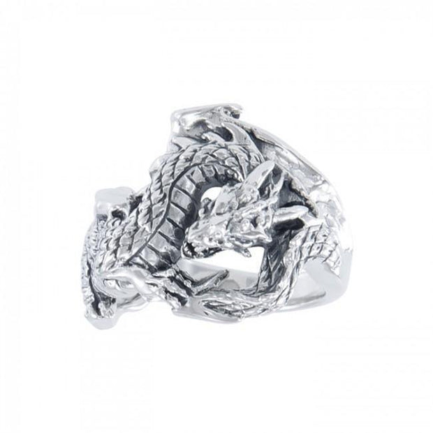 Fantasy Dragon Silver Ring TR1600