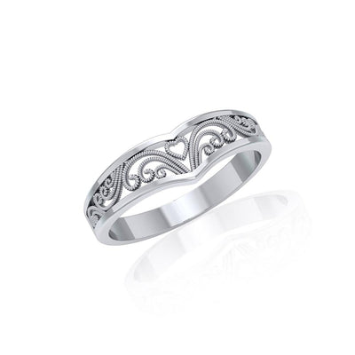 Silver Filigree Millennium Ring TR168 Ring