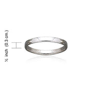 Plain Thin Sterling Silver Ring TR1701
