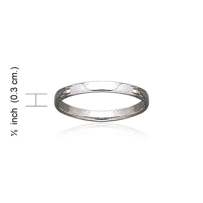 Plain Thin Sterling Silver Ring TR1701
