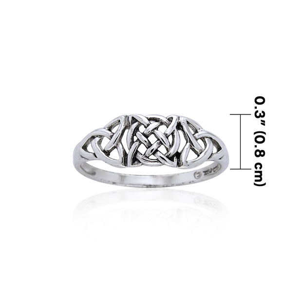 Celtic Knotwork Silver Ring TR1753