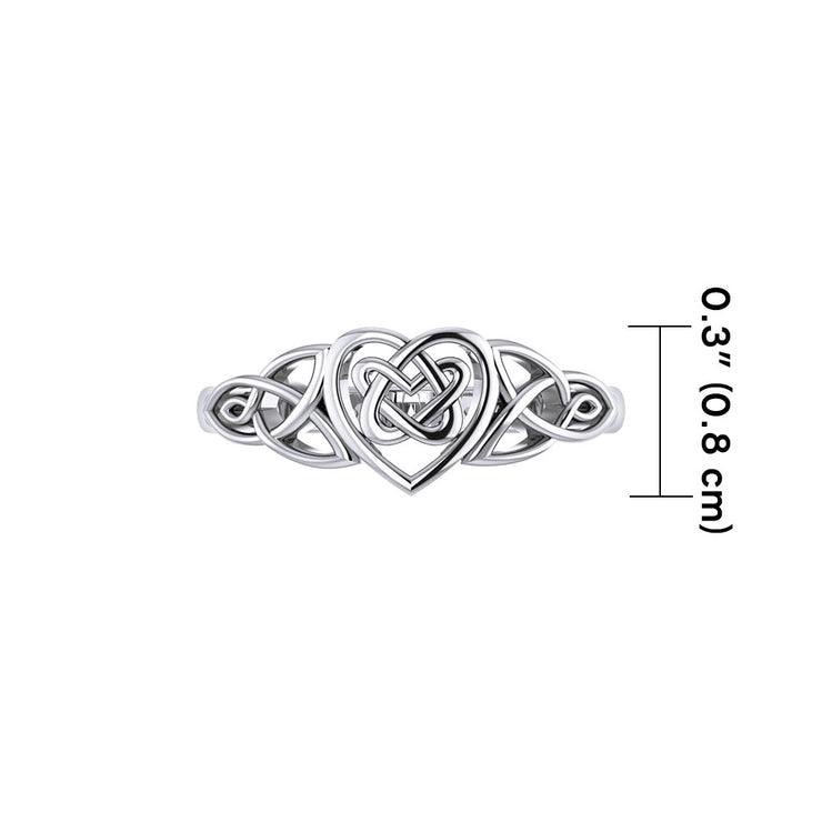 An eternity of tradition ~ Celtic Knotwork Sterling Silver Ring TR1766