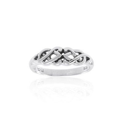 Celtic Knotwork Sterling Silver Ring TR1767