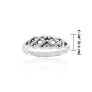 Celtic Knotwork Sterling Silver Ring TR1767