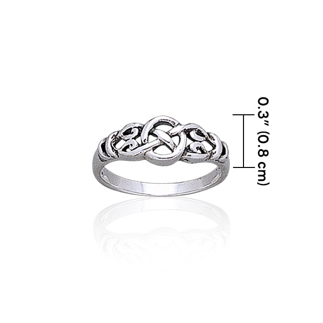 Celtic Knotwork Sterling Silver Ring TR1768