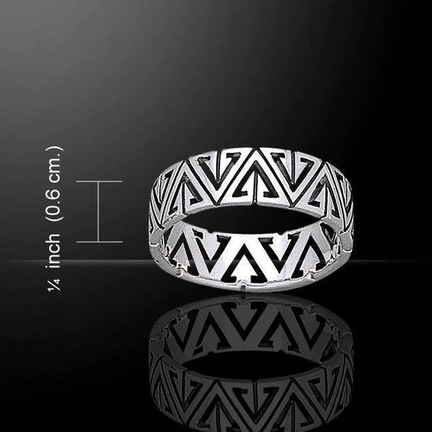 Triangles Silver Ring TR1848