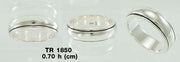 Silver Wedding Spinner Band Ring TR1850