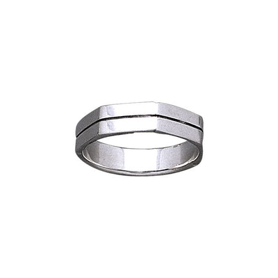 Hexagonal Silver Ring TR1873