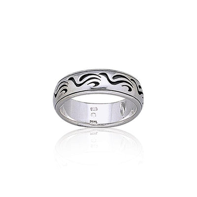 Wave Design Silver Ring TR1893 Ring