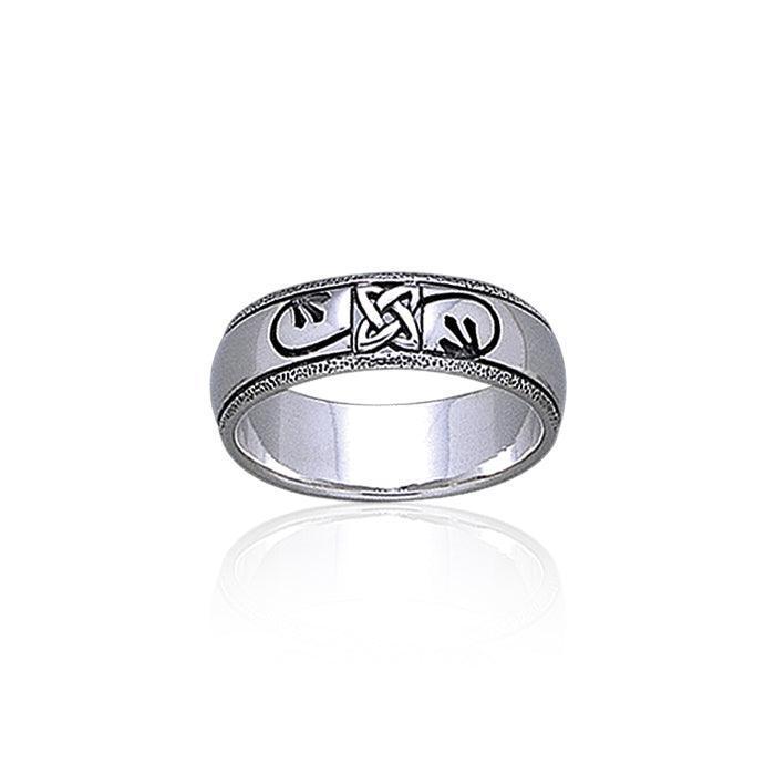 Celtic Knotwork Sterling Silver Ring TR1904