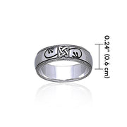 Celtic Knotwork Sterling Silver Ring TR1904