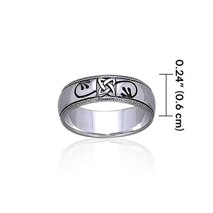 Celtic Knotwork Sterling Silver Ring TR1904