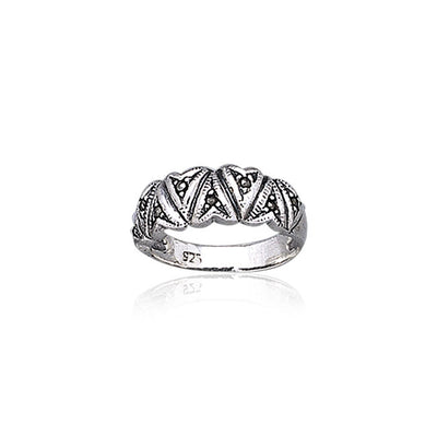 Marcasite Silver Ring TR1912