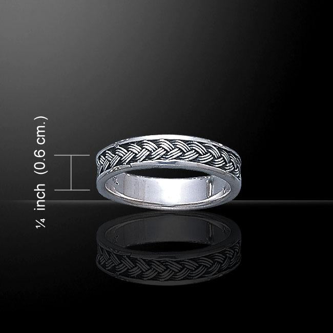 Celtic Knotwork Silver Ring TR192
