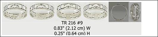 You’re the key to my heart ~ Celtic Knotwork Irish Claddagh Sterling Silver Ring TR216