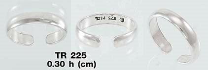 SILVER TOE RING TR225