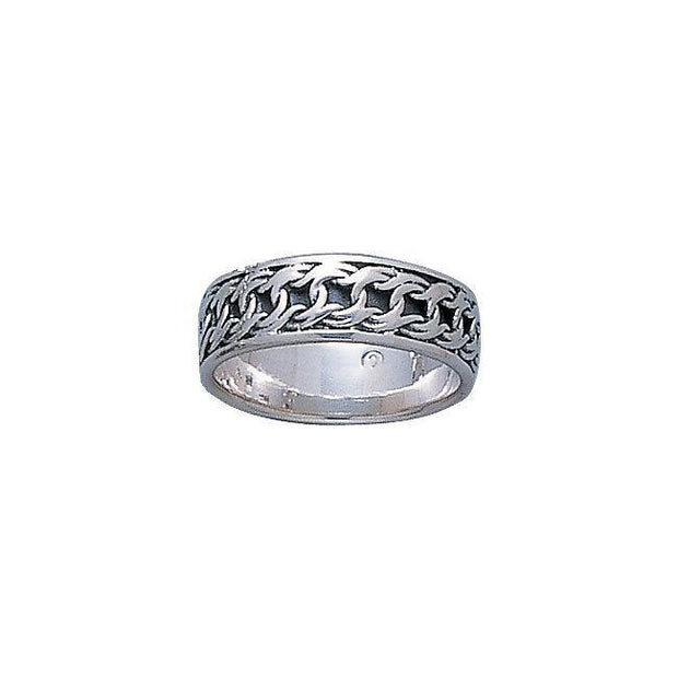 Celtic Knotwork Silver Ring TR263