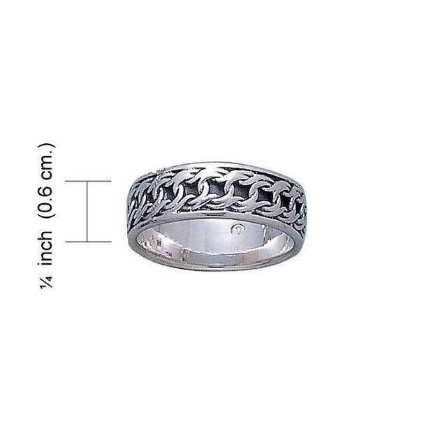 Celtic Knotwork Silver Ring TR263