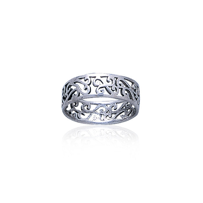 Celtic Silver Spiral Ring TR283 Ring