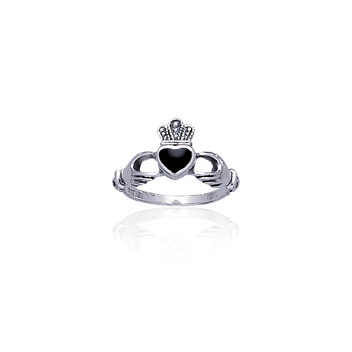 Irish Claddagh Silver Ring TR292