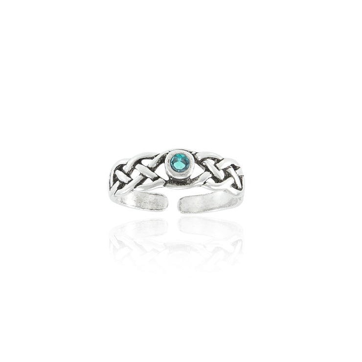 Celtic Knotwork Sterling Silver Toe Ring TR3307