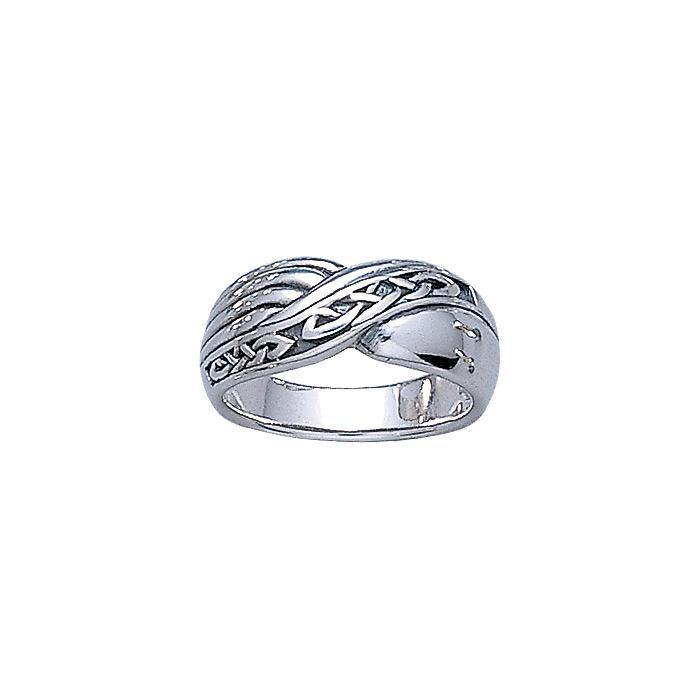 Beautiful and eternal ~ Celtic Knotwork Sterling Silver Ring TR3338