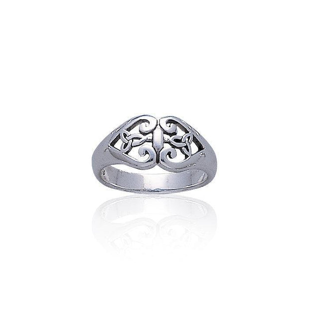 Celtic Knotwork Sterling Silver Ring TR3402