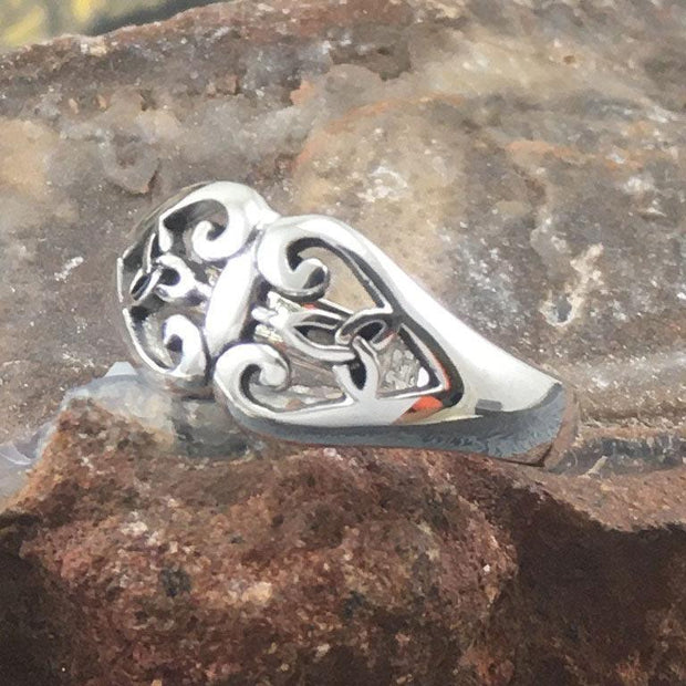 Celtic Knotwork Sterling Silver Ring TR3402